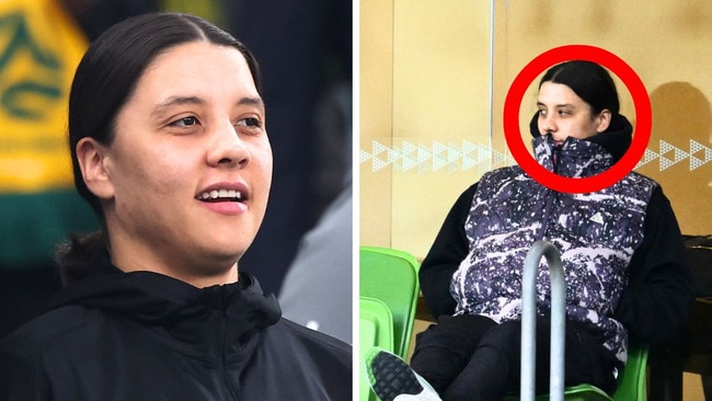 Sam Kerr was spotted at the Women's A-League final. Image: Getty