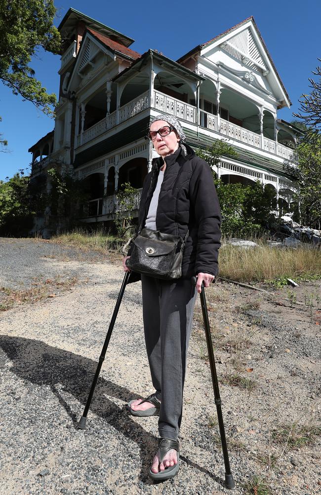 Joy Lamb: “Our family would rather see the house fall down than sell out to a developer who only wants to replace it with phallic symbol to himself – get lost, Kevin! [Seymour]” Picture: Peter Wallis