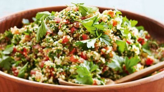 Tabouli is a popular Mediterranean salad.