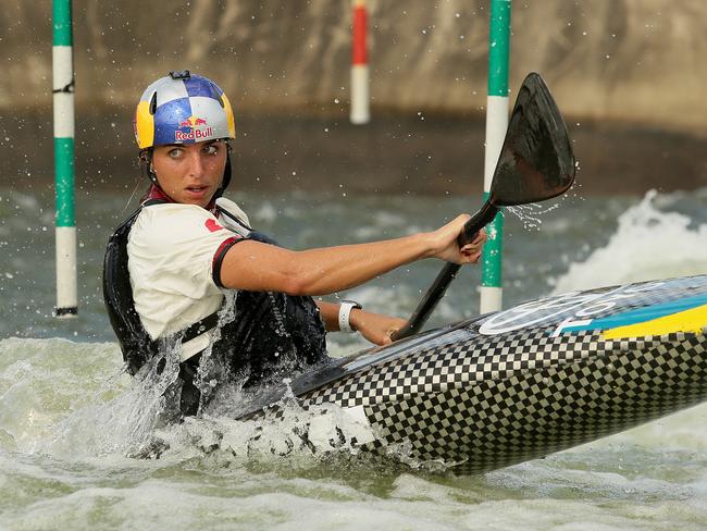 Jessica Fox training in Sydney.