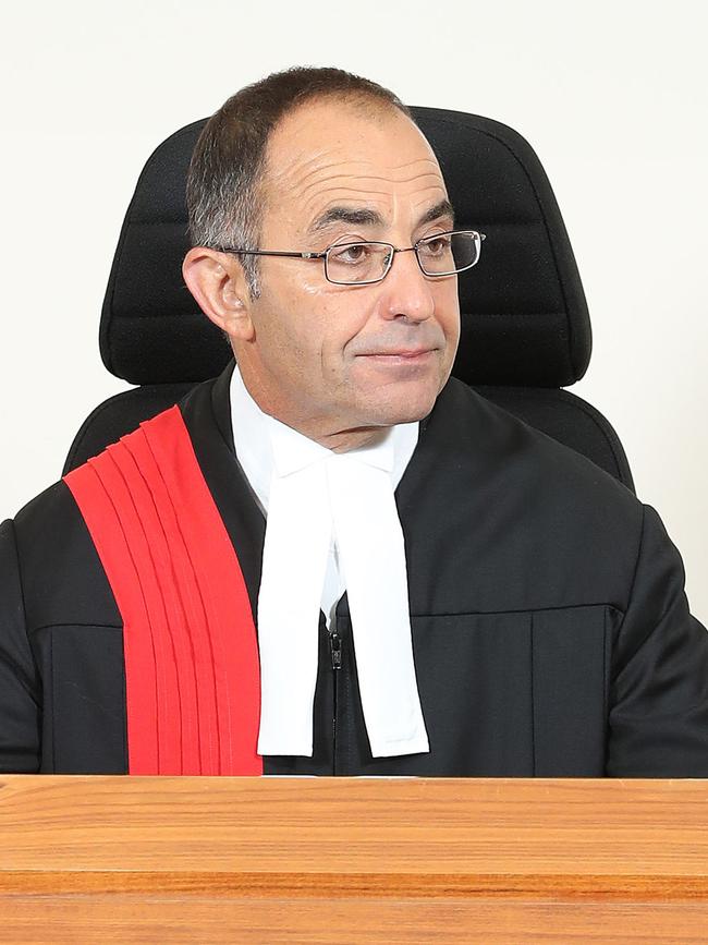 Chief Justice Chris Kourakis said deterrence and the protection of children were paramount considerations when sentencing child sex offenders. Picture: Dylan Coker