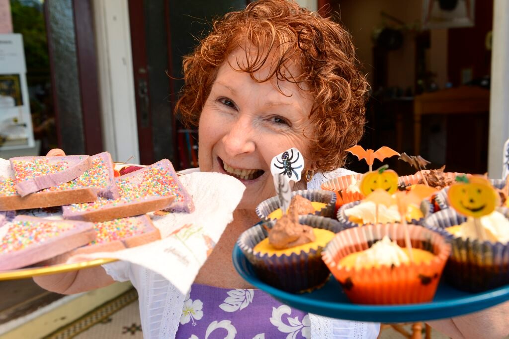 Some scary treats being offered by Julie Bourke of Cutting Edge on Jacaranda Thursday Photo Adam Hourigan / The Daily Examiner. Picture: Adam Hourigan