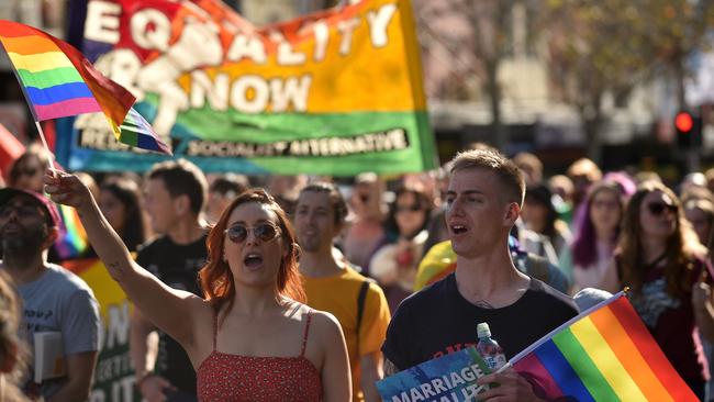 Australians have made it clear in poll after poll that they want marriage equality. (Pic: Peter Parks/AFP)