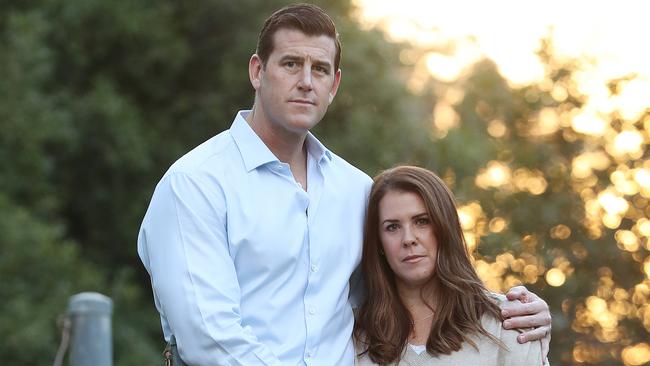 10/8/2018: Australias most decorated Afghanistan veteran Ben Roberts-Smith with his wife Emma, on the Sunshine Coast .  Ben Roberts-Smith has been accused of violence against his wife and others, which he strongly denies, and is taking legal action. Lyndon Mechielsen/The Australian