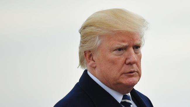 US President Donald Trump makes his way to board Air Force One before departing from John F. Kennedy International Airport in New York. Picture: MANDEL NGAN/ AFP