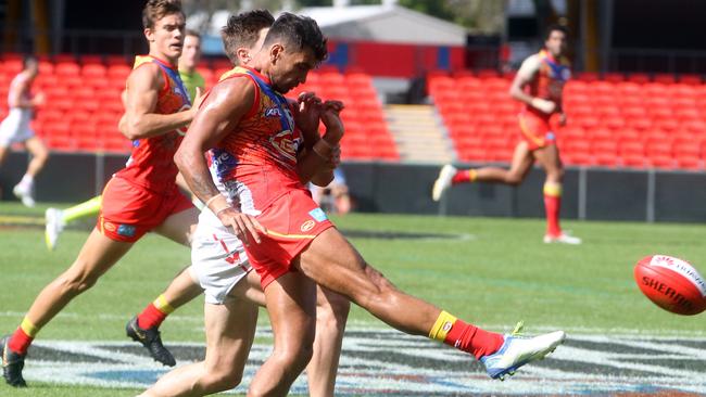 Callum Ah Chee has won a re-call for Gold Coast. Picture: Richard Gosling.