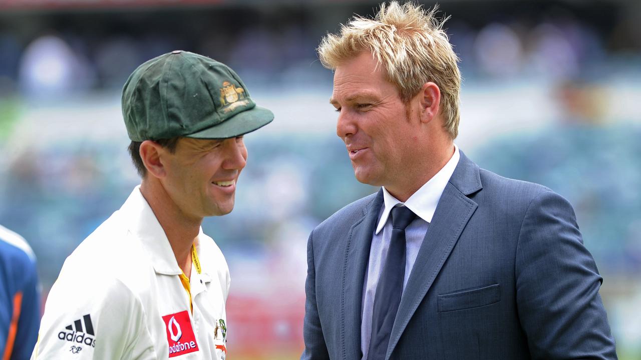 Ricky Ponting (left) and the late Shane Warne.