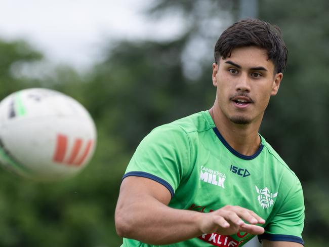 Canberra Raiders young gun Kaeo Weekes. Picture: Supplied/Canberra Raiders