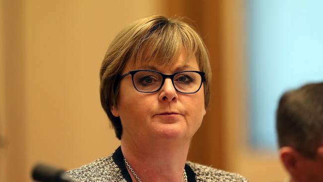 Defence Minister Linda Reynolds appearing at a Defence estimates hearing in Canberra last year. Picture: Kym Smith