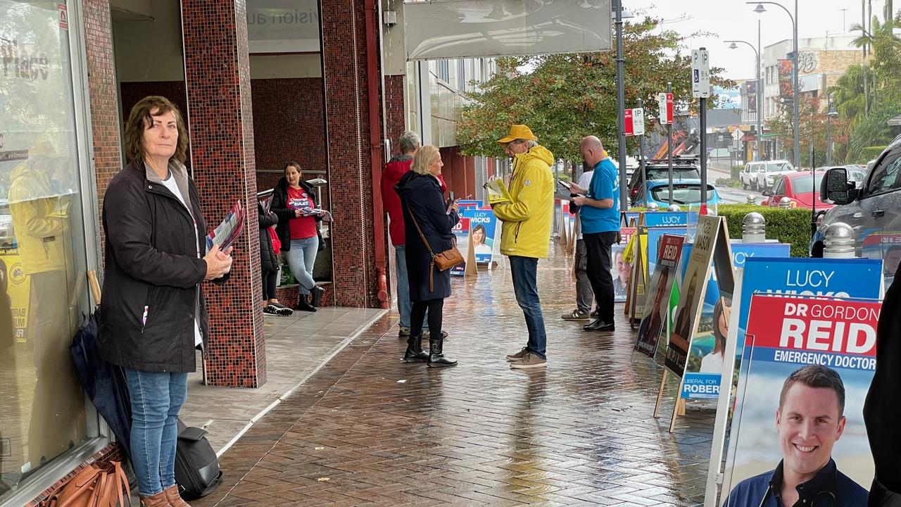 The Gosford pre-polling booth ahead of the 2022 federal election. Picture: Richard Noone