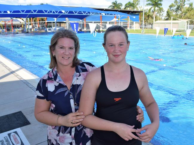 Peyton Watson, 11, with her mum Larissa.