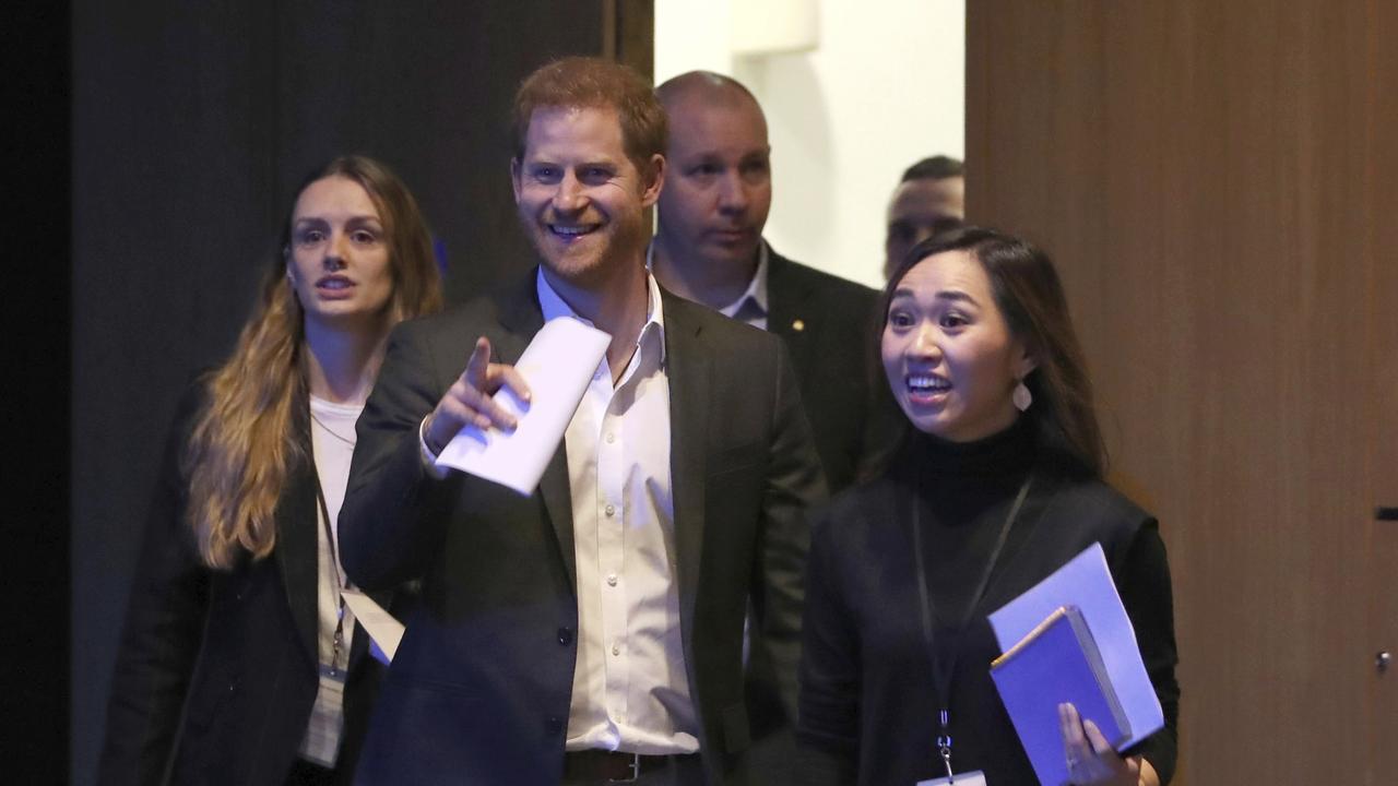 He told the event’s organisers to just call him “Harry”. Picture: AP/Andrew Milligan