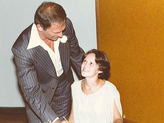 Notorious criminal Arthur 'Neddy' Smith and his wife Debra on their wedding day inside Long Bay Jail.