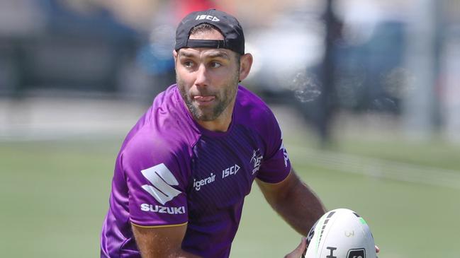 Cameron Smith is featured in the new NRL Simply The Best campaign. Picture: AAP Image/David Crosling.