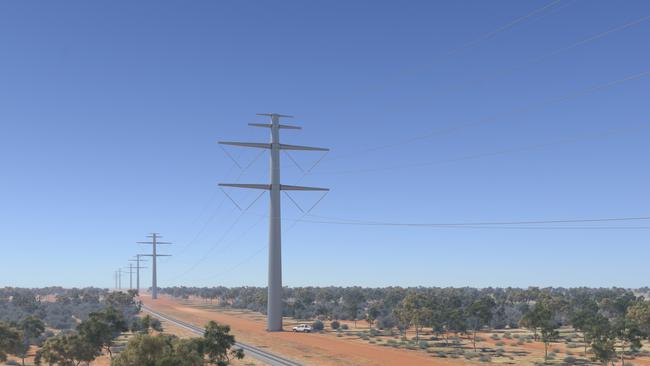 Sun Cable’s futuristic transmission towers.