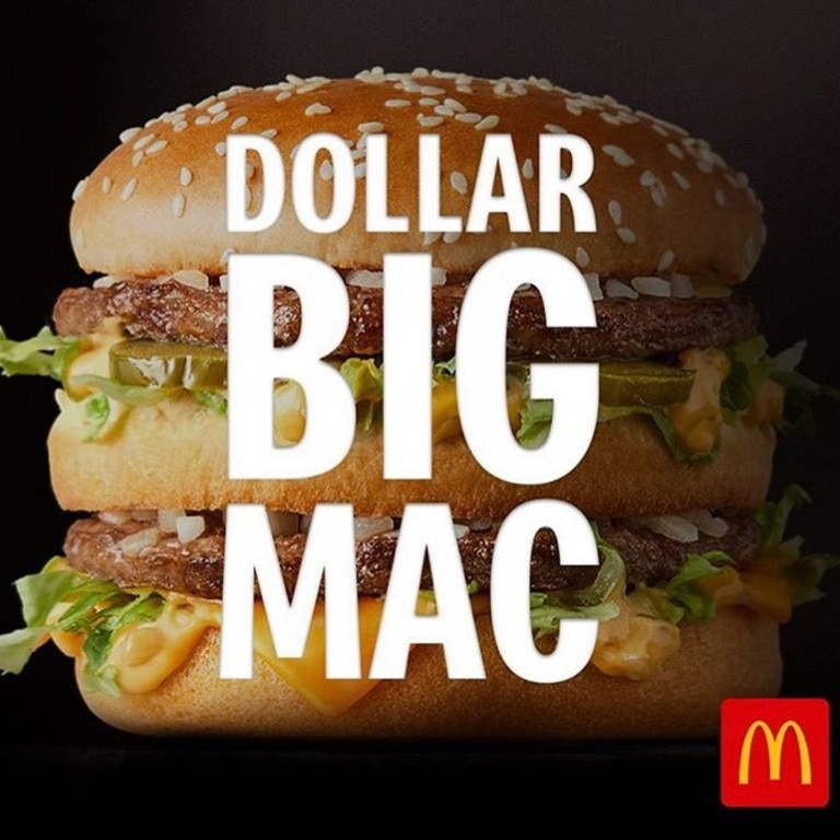 McDonald’s: Macca’s to sell Big Mac burger for $1 on mymacca’s app ...