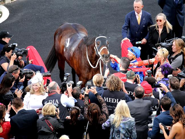 Hugh Bowman says Winx’s laid-back personality allows her to deal with the relentless attention she receives.