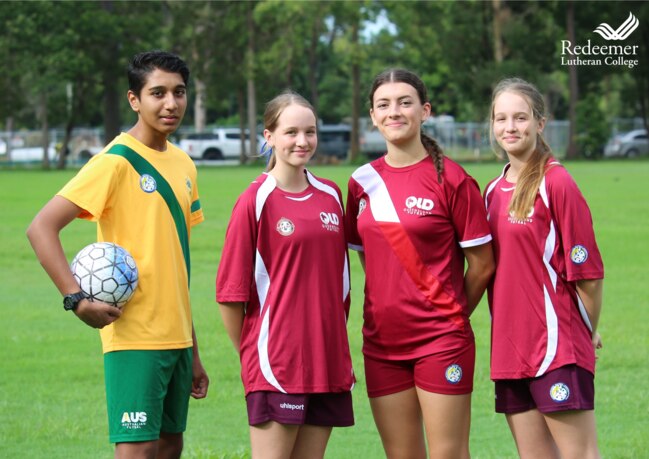 Redeemer's Ansh Sharma, Kiara White, Abbey Endres, Ella White