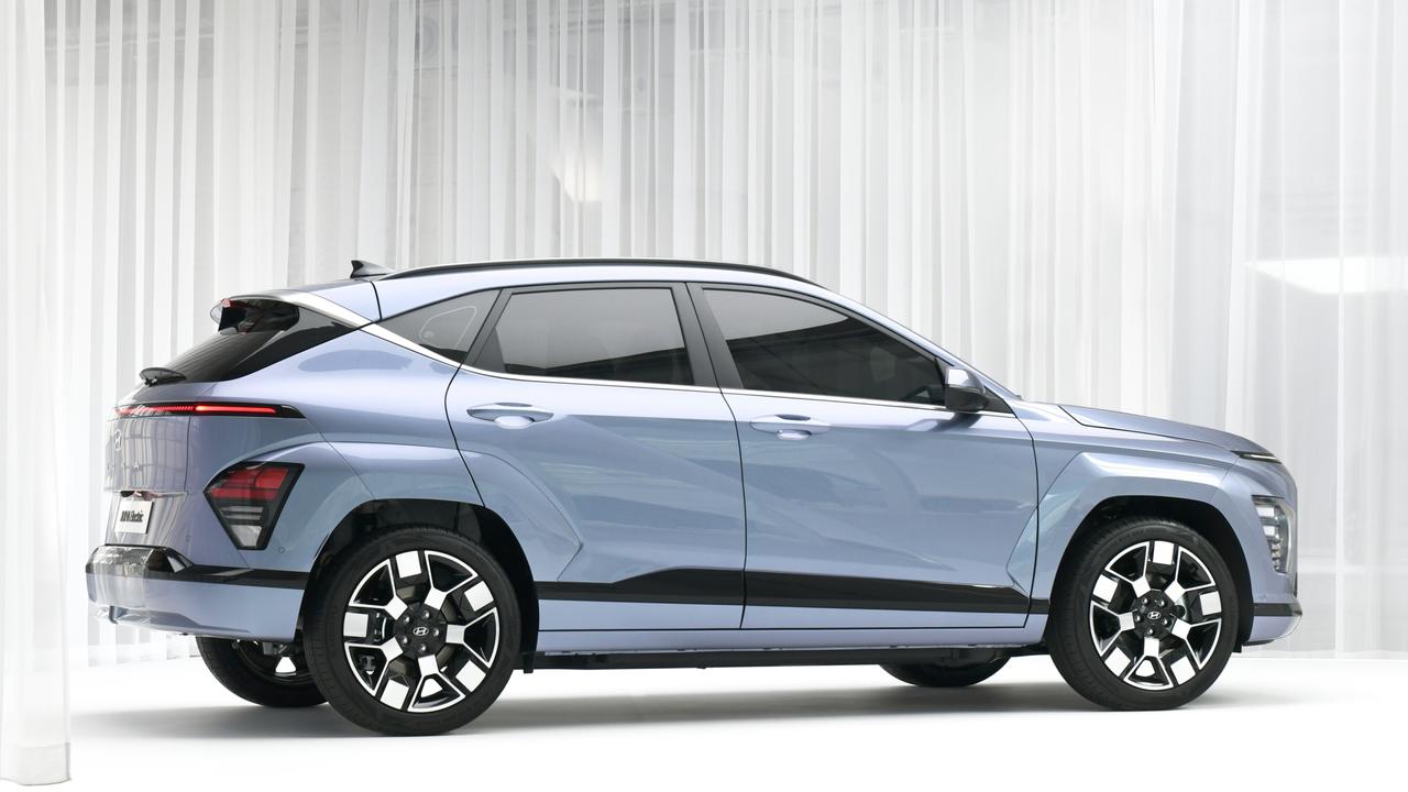 The Kona is the same size as the Toyota Corolla Cross and Mazda CX-30.