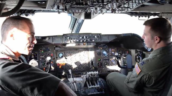 The pilots even use traditional analog flight instruments to navigate as they are less susceptible to cyber attack. Picture: Airsource Military/Youtube