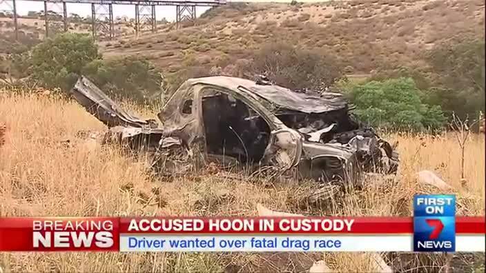 Man in custody over fatal drag race