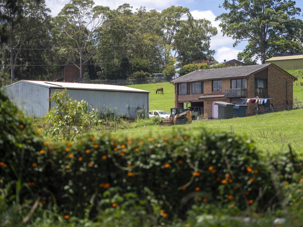 The property at Dural in Sydney’s North West where the caravan containing explosives was relocated to before the discovery. Photo: Jeremy Piper