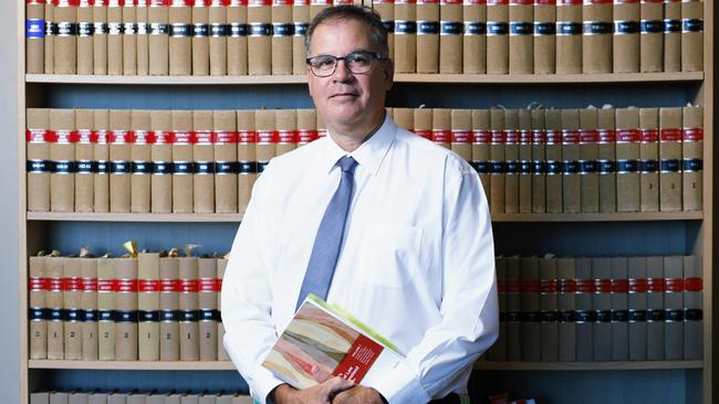 Cairns barrister Tim Grau in his law offices on Sheridan Street. Picture: Brendan Radke