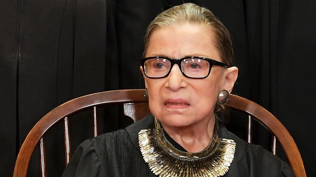 Ruth Bader Ginsburg poses for the official photo at the Supreme Court in Washington, DC. Picture: AFP