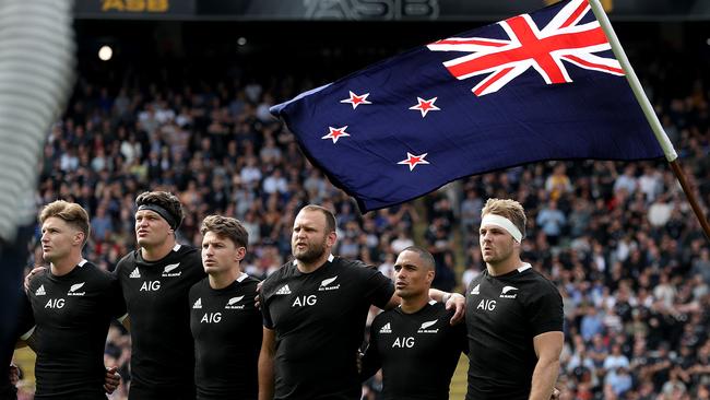 Even a diehard Wallabies supporter can concede that God Defend New Zealand is some anthem. Picture: Getty Images