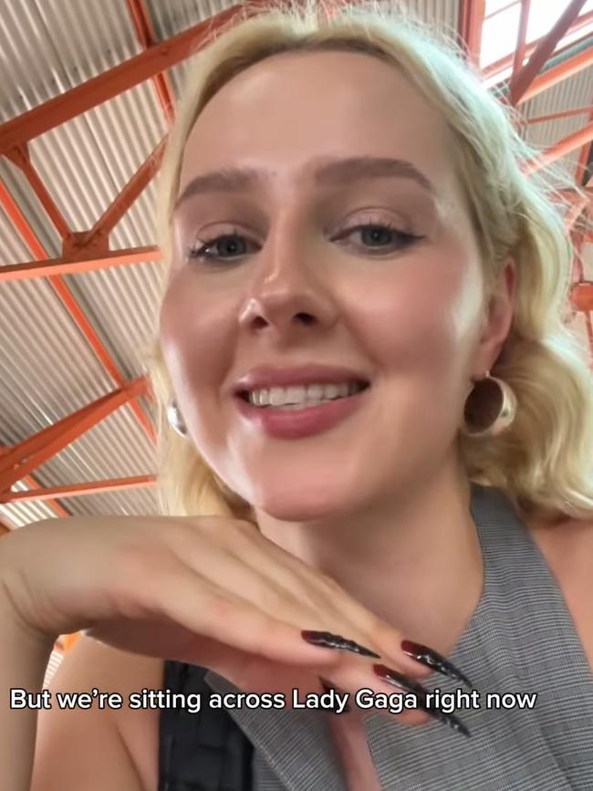 TikToker Aukse Grei shared her encounter with Gaga on social media. Picture: TikTok