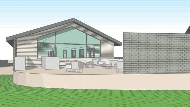 Artist impression of the clubhouse.