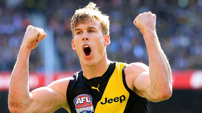 Brendon Goddard says Tom Lynch’s Richmond have the best forward line in the AFL. Picture: Mark Stewart.