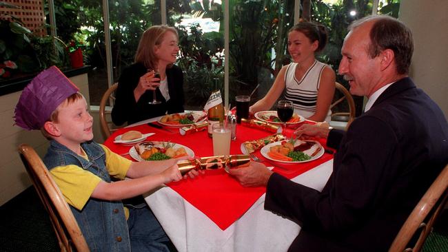 Christmas dinner at Sizzler in 1996 where all-you-can-eat cost $39.