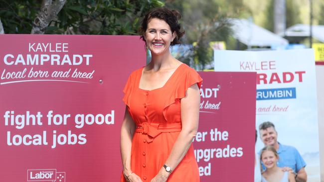 Election. Labor Currumbin candidate Kaylee Campradt pictured at Elanora Community Centre. Picture: Nigel Hallett.