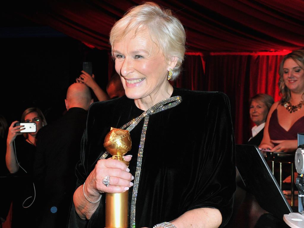 Glenn Close caused the night’s other big upset when she beat Lady Gaga. Picture: Getty Images 