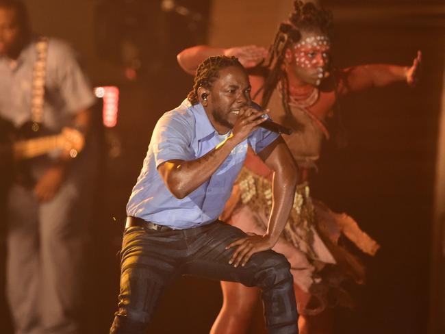 Sources say Rihanna felt she wouldn’t live up to other performers like Kendrick Lamar. Picture: AFP