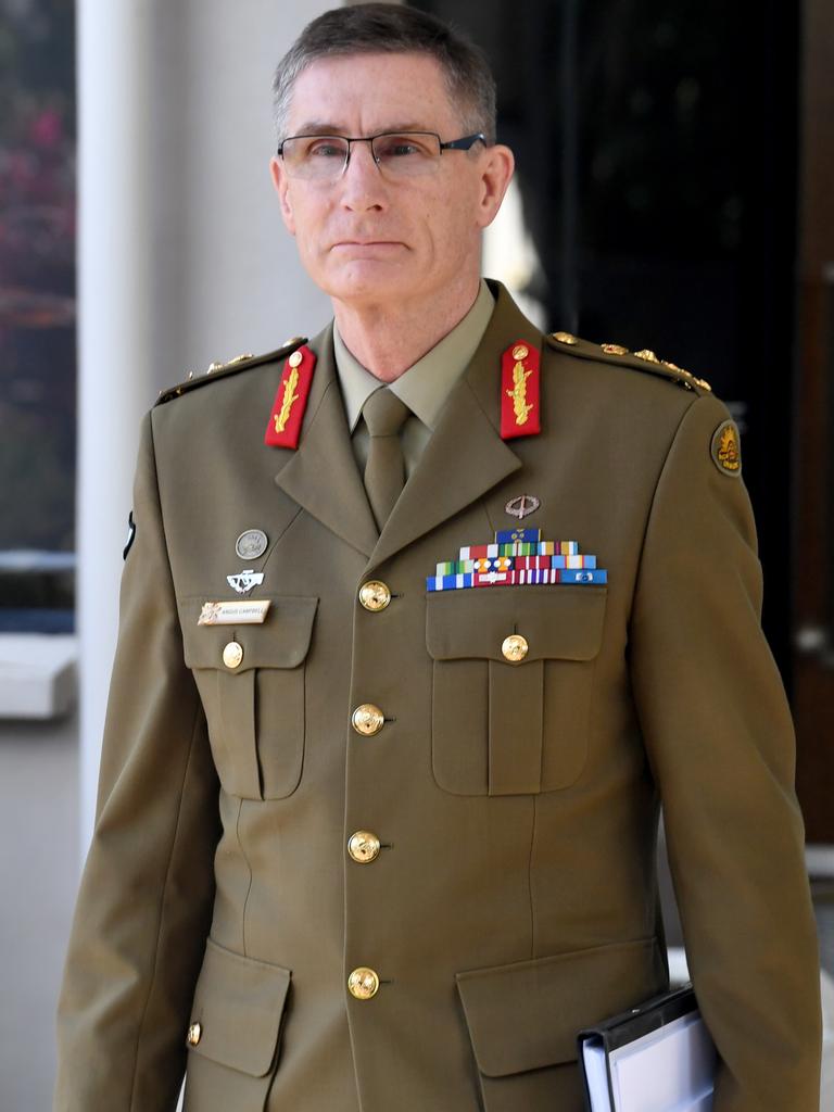 Chief of the Defence Force General Angus Campbell. Picture: Evan Morgan