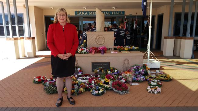 Member for Warrego Ann Leahy at Tara Memorial Hall. Picture: contributed