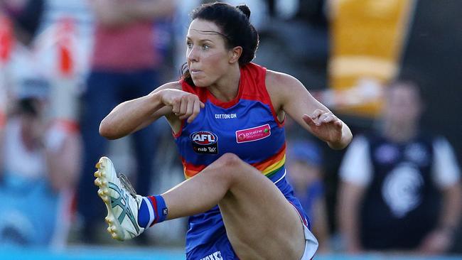 Brooke Lochland in action for the Western Bulldogs. Picture: Michael Klein