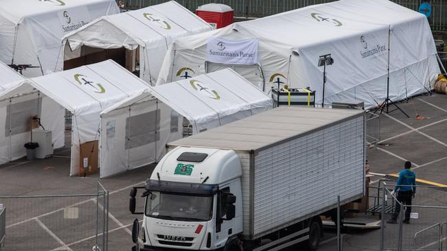 Samaritan's Purse Emergency Field Hospital set up outside Milan.