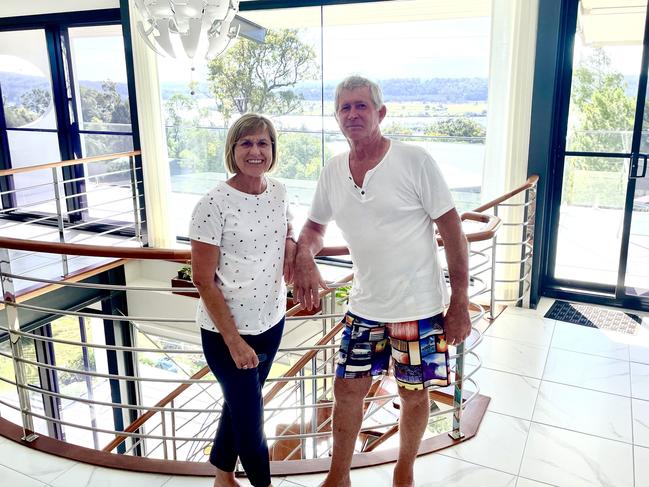 Garry Tucker and his wife Moya in their nautical themed house in Riverwood Terrace Maclean