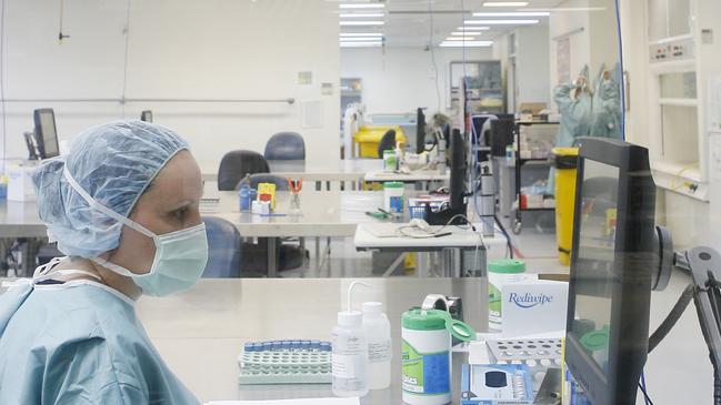 BCM DNA testing area at Queensland Health Scientific Services Pic: Lisa Clarke