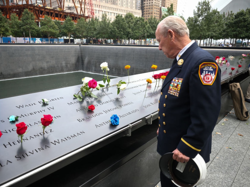 Family members of 9/11 victims tribute their loved ones on the 19th anniversary of September 11. Picture: Tayfun Coskun/Anadolu Agency via Getty Images