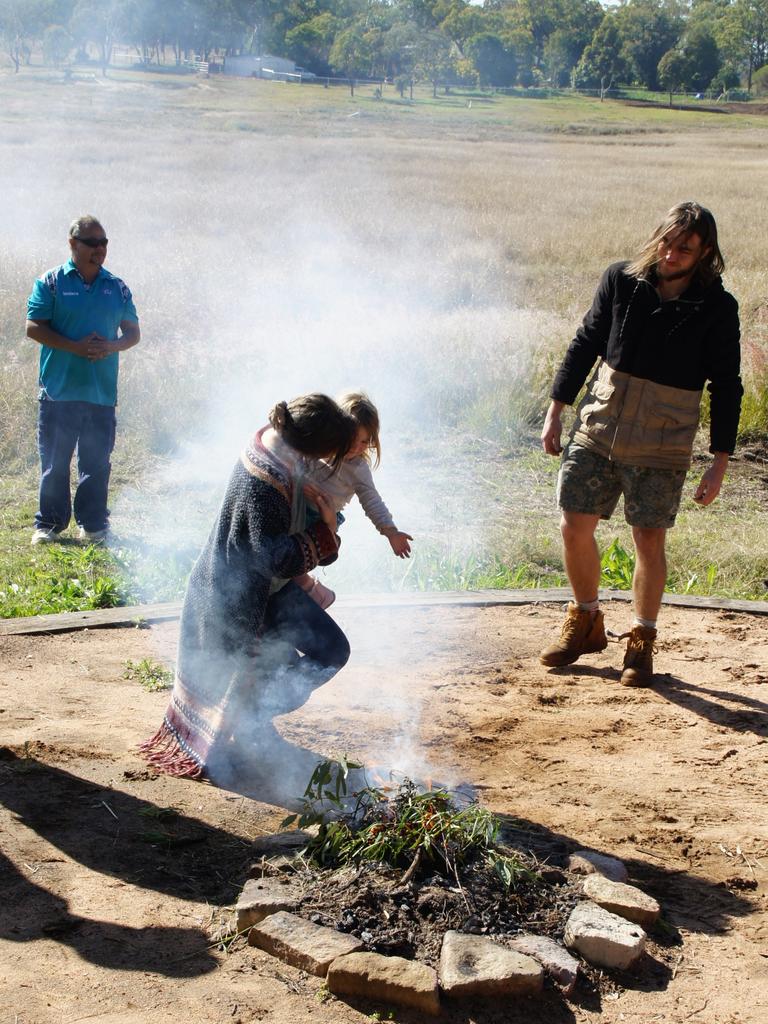 NATIONAL SIGNIFICANCE: Preparing for the Welcome to Country in the yarning circle is Shannon Bauwens.