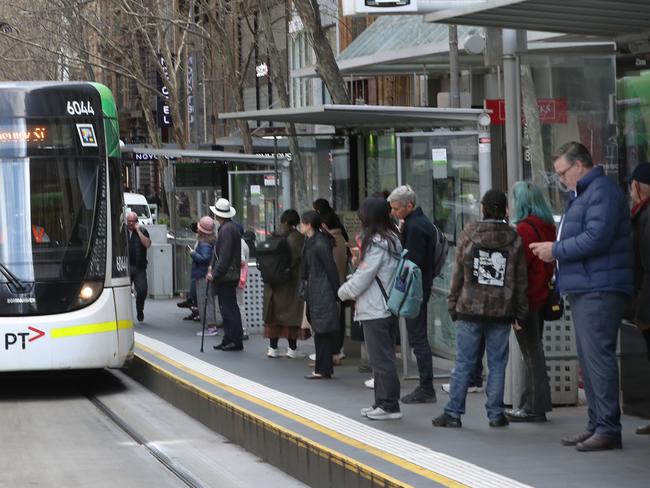 MELBOURNE, AUSTRALIA- NewsWire Photos SEPTEMBER 3, 2024: Stock- A Melbourne tram in Collins street. Picture:  NewsWire/ David Crosling