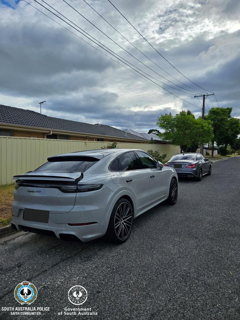 A Mercedes and a Porsche were stolen from the Godfrey St, Leabrook, house at 4.40am on Tuesday. Picture: SA Police