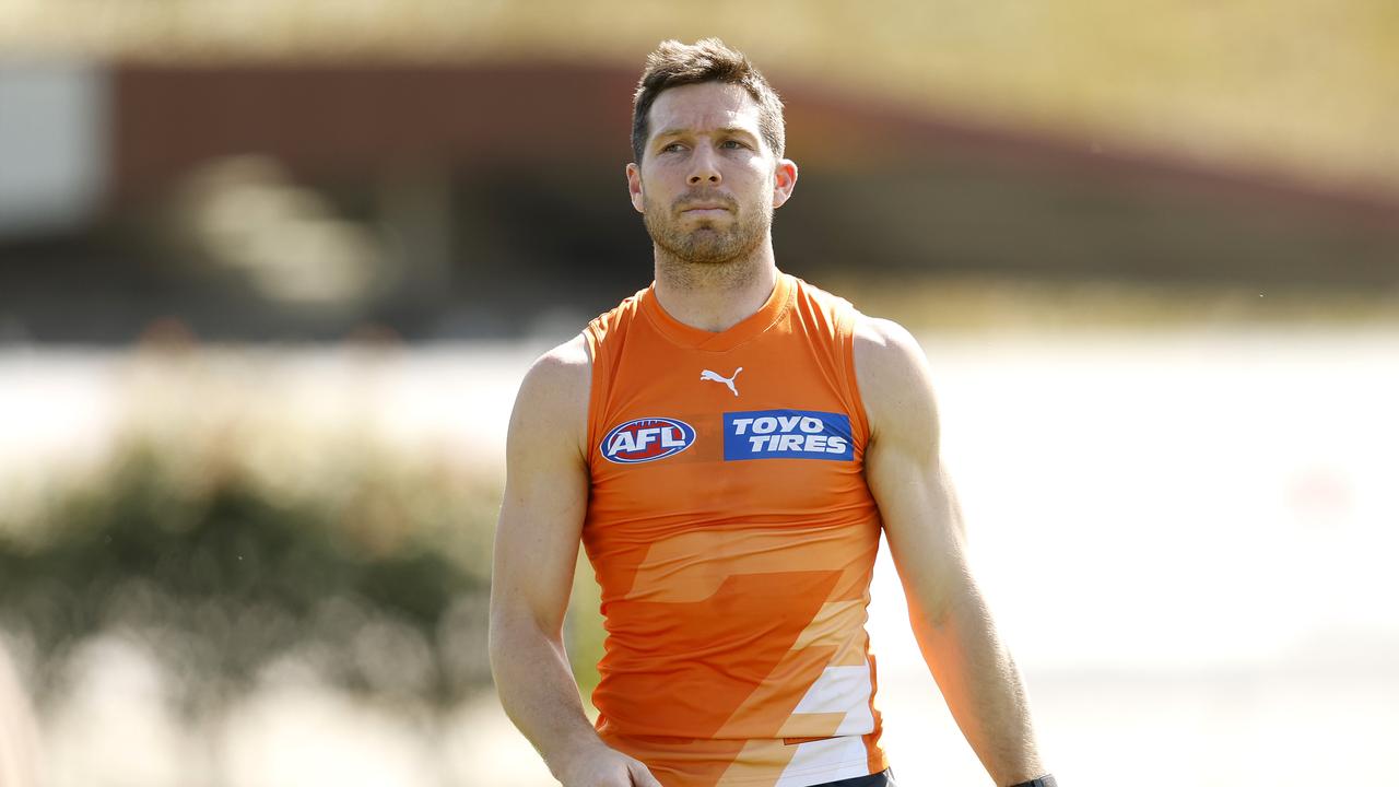 GWS captain Toby Greene was fined for a lack of leadership. Photo: Phil Hillyard.