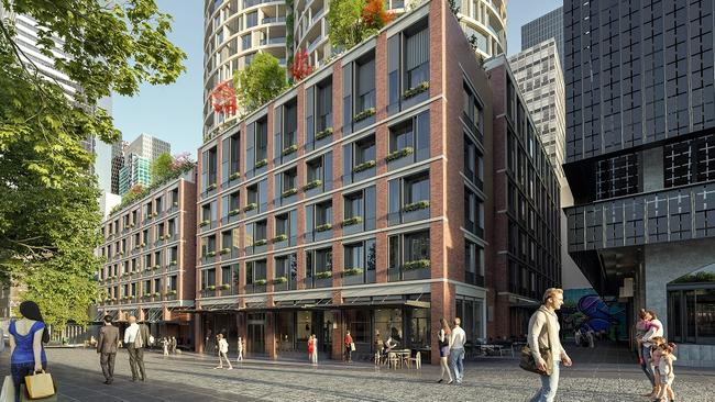 Renders of the $450m Mirvac project on the Munro site near the Queen Victoria Market, Melbourne.