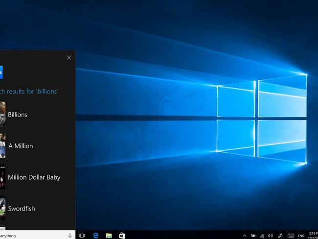 Windows 10 Anniversary Edition: Cortana Stan app screen grab