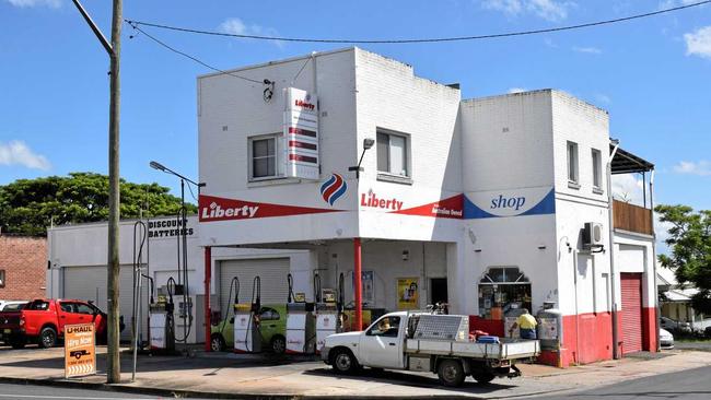 The Liberty service station on Centre St in Casino, which was the target of the robbery last March. Picture: Hamish Broome